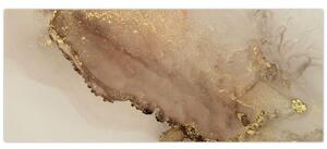 Tablou - Sclipici auriu (120x50 cm)