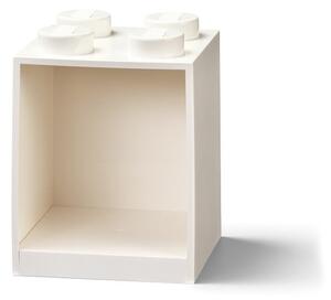 Raft de perete pentru copii LEGO® Brick 4, alb