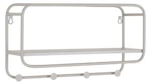 Polita de perete pentru palarii si accesorii Feira, Gri, 15x45x25 cm