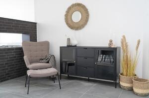 Pled Side, Negru, 180x130 cm