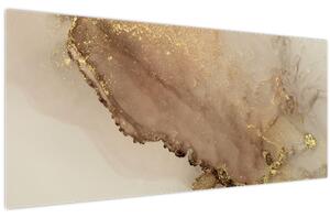 Tablou - Sclipici auriu (120x50 cm)