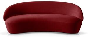 Canapea cu tapițerie din catifea EMKO Naïve, 214 cm, roșu