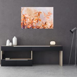 Tablou - Flori pictate (90x60 cm)