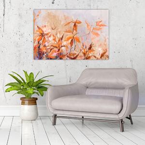 Tablou - Flori pictate (90x60 cm)