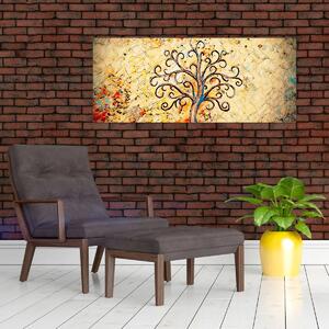 Tablou - Copacul vieții mozaic (120x50 cm)