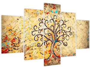 Tablou - Copacul vieții mozaic (150x105 cm)