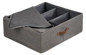 Organizator textil pentru depozitare Noto, Gri inchis , 47x56x18 cm