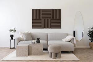Panou acustic decorativ, Nuc, 22x520x520 cm