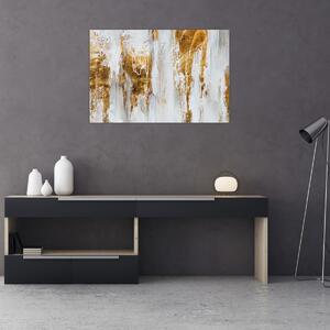 Tablou - Abstract auriu (90x60 cm)