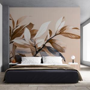 Tapet Ramură elegantă de ficus, Imagini de fundal unice, w05315 : Uwalls.ro
