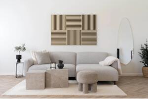 Panou acustic decorativ, Natural, 22x520x520 cm