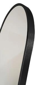 Oglinda de perete Madrid, Negru, 3x40x150 cm