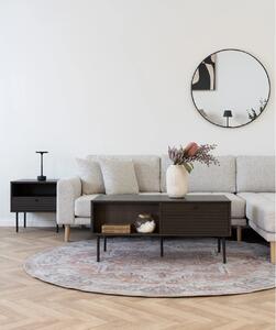 Oglinda de perete Madrid, Negru, 3x80x80 cm