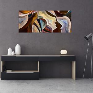 Tablou - Abstractizarea capetelor (120x50 cm)