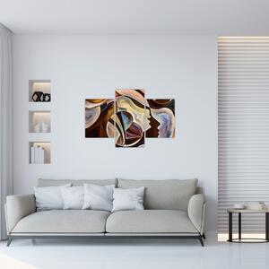 Tablou - Abstractizarea capetelor (90x60 cm)