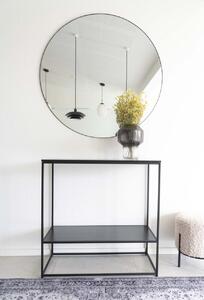 Oglinda de perete Jersey, Negru, 100x100x0.5 cm