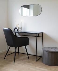 Oglinda de perete Jersey, Negru, 35x80x0.5 cm