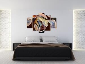 Tablou - Abstractizarea capetelor (150x105 cm)
