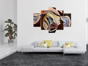 Tablou - Abstractizarea capetelor (150x105 cm)