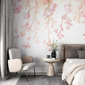 Tapet Flori delicate suspendate, Imagini de fundal unice, w05345 : Uwalls.ro