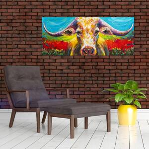 Tablou - Vacă pictată (120x50 cm)