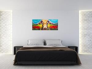 Tablou - Vacă pictată (120x50 cm)