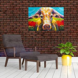 Tablou - Vacă pictată (90x60 cm)