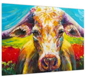 Tablou - Vacă pictată (70x50 cm)