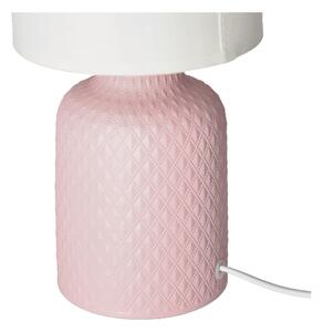 Veioză roz cu abajur textil (înălțime 32 cm) Iner – Candellux Lighting
