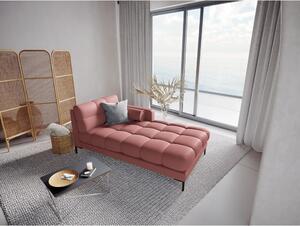 Șezlong divan cu cotieră pe partea dreaptă Cosmopolitan Design Bali, roz