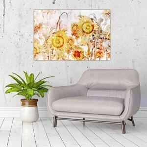 Tablou - Floarea-soarelui,pictură (90x60 cm)