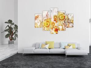 Tablou - Floarea-soarelui,pictură (150x105 cm)