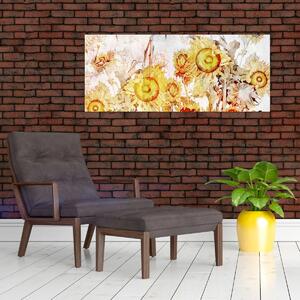 Tablou - Floarea-soarelui,pictură (120x50 cm)