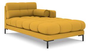Șezlong divan cu cotieră pe partea dreaptă Cosmopolitan Design Bali, galben