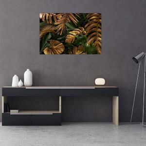 Tablou - Frunze aurii (90x60 cm)