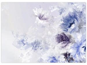 Tablou - Flori,pictură texturată (70x50 cm)