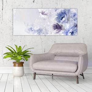 Tablou - Flori,pictură texturată (120x50 cm)