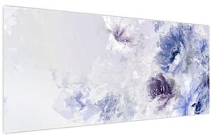 Tablou - Flori,pictură texturată (120x50 cm)