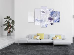 Tablou - Flori,pictură texturată (150x105 cm)