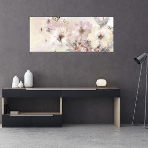 Tablou - Flori,pictură (120x50 cm)