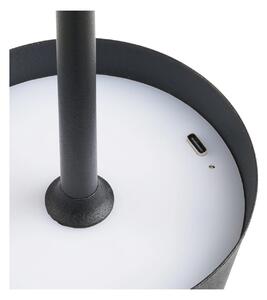 Lampa de masa Bradford, Negru, 10x10x37 cm