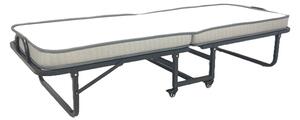 Pat Pliant Kimmbo Negru Cu Saltea 75 x 190 Cm