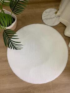 Blanita Model Lop, Covor Rotund Antiderapant, Alb 060, Diverse Dimensiuni, 1650 gr mp
