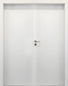 Usa de interior dubla HPL 0.7 Alb cu toc metalic toc reglabil decor - Suprafata Antimicrobiana