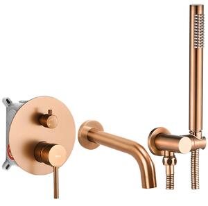 Baterie pentru cadă Rea Lungo Brush Copper + Box
