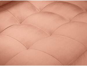 Canapea din catifea Milo Casa Santo, 219 cm, roz