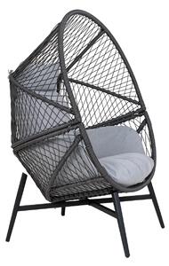Fotoliu lounge Rosario, Negru , 82x100x144.5 cm