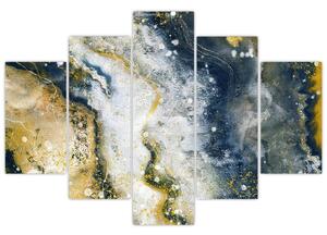 Tablou - Abstract auriu (150x105 cm)