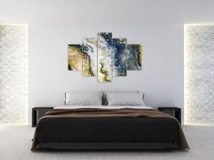 Tablou - Abstract auriu (150x105 cm)