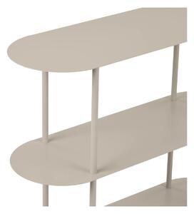 Etajera metalica joasa Rieti, Bej, 90x31x81 cm